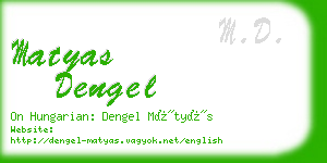 matyas dengel business card